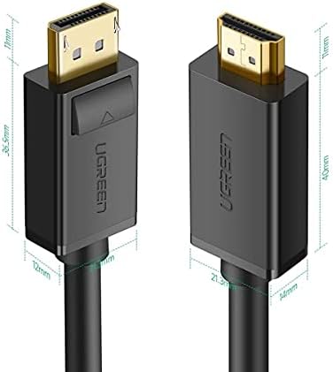 Alternative view of 4K Displayport HDMI Dönüştürücü Kablo, Siyah, 1.5 Metre