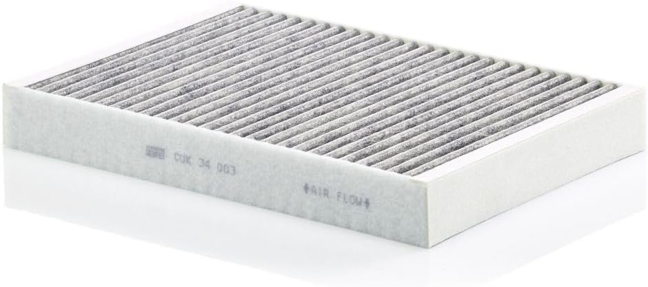Alternative view of Mann Filter CUK 34 003 Otomotiv Kabin Hava Filtresi Aktif Karbon, Araba ve Kamyon Yolcu Bölmesi için OEM Filtre Değiştirme: XC60, XC90, S60 ve daha fazlası