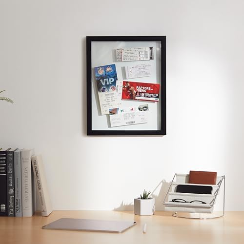 Belge çerçevesi 13x16 inç - Asılı resimler için modern resim çerçevesi 2'li paket 11 x 14 (Floats 8-1/2 x 11) siyah