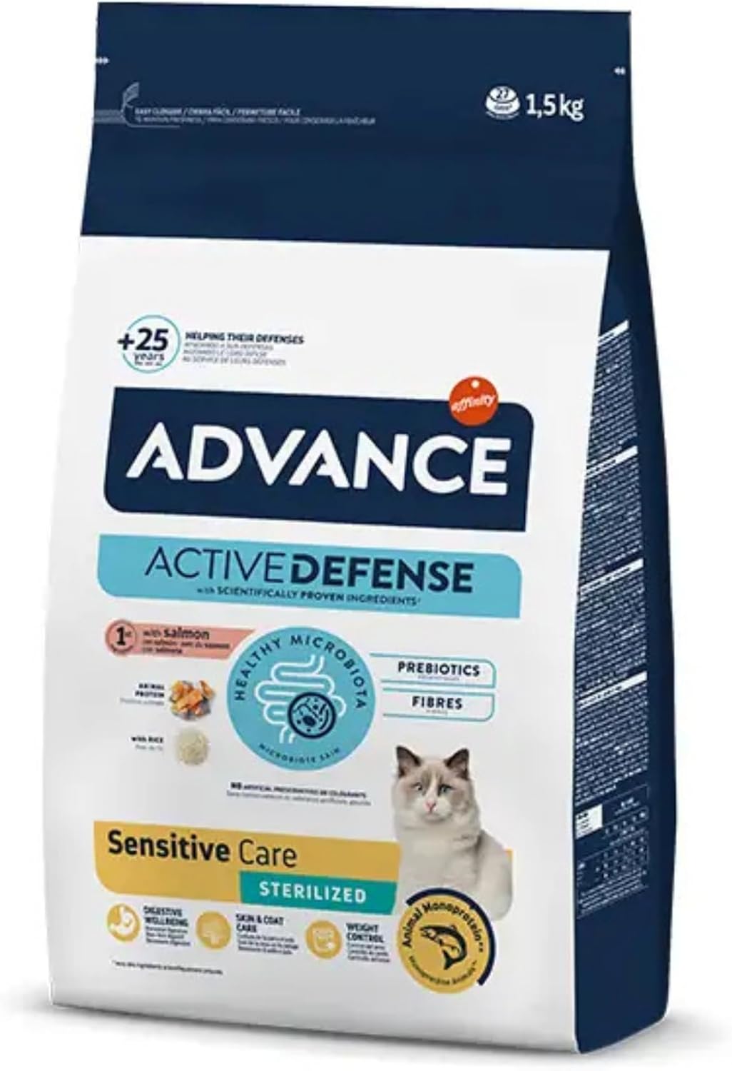 Advance Sterilised Salmon Barley Somonlu Kısırlaştırılmış Yetişkin Kedi Maması 1,5 Kg