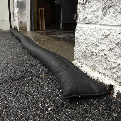 Dam Grab & Go Flood Kit 5-5 ft Flood bariyerleri ve kovada 10-2 ft Flood torba, QDGG10-5, 0 voltsV