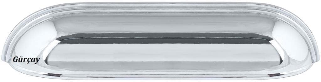 Alternative view of Lüks Çanak Kulp Krom 128mm (2 Adet)