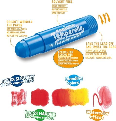 Alternative view of Temperello Stick Poster Boyama Kalemi 12'Li
