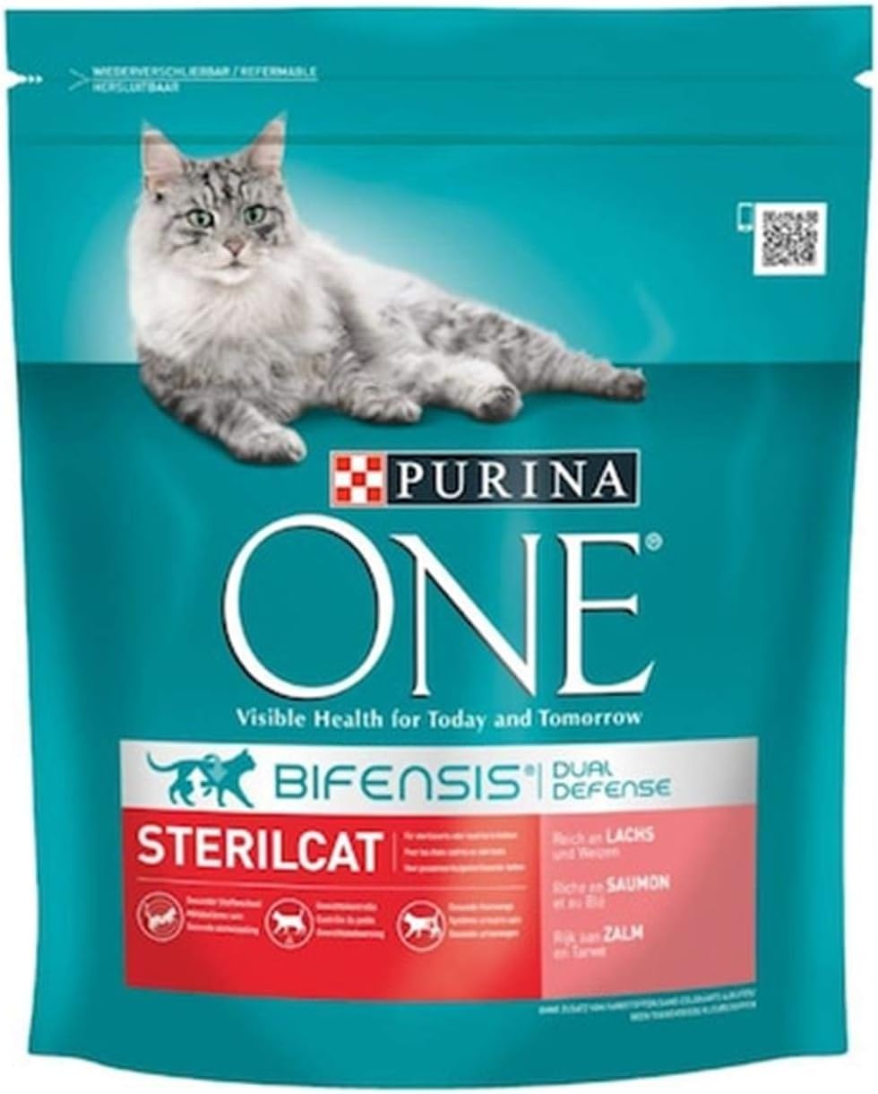 Alternative view of Purina One Somonlu Kuru Kedi Maması, Kısırlaştırılmış, Yetişkin, 800 Gr