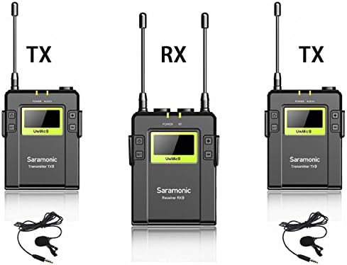 Alternative view of UwMic9, RX9+TX9+TX9+TX9 UHF Lavalier Mikrofon Sistemi, Kablosuz, Siyah