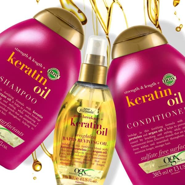 Alternative view of ogx kırılma karşıtı keratin oil saç bakım kremi 385ml