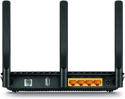 Alternative view of TPLQS Archer VR600 AC1600 Kablosuz Gigabit VDSL/ADSL Modem Router, Versiyon 2.0, Siyah/Gümüş