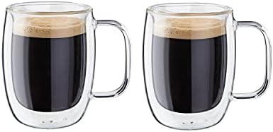 Alternative view of Sorrento Çift Camlı Kulplu 2'li Espresso Bardak Seti, 134 ml, Cam, Şeffaf Cam
