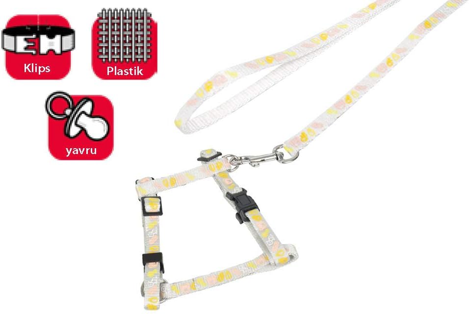 Yavru Köpek Göğüs Tasma+Uzatma 25-35 cm, Mavi
