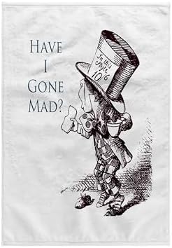 Alternative view of 3D Rose Hatter Have I Gone Mad Alice in Wonderland El/Spor Havlusu, 15 x 22