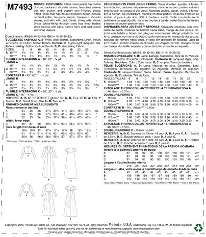 Alternative view of McCall's Patterns 's kesim kalıbı Kostüm, çok renkli, ölçüler 14 – 22-P