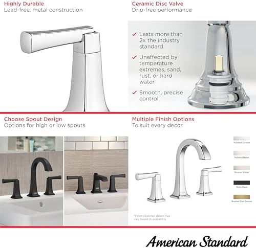 Standard 7353.801 Townsend 1,2 GPM Breitgefaechert banyo musluk Spee, 7353801.002, 0