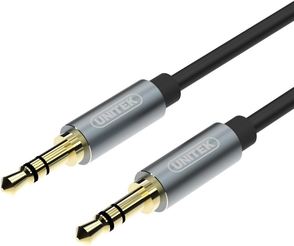 Unitek 3.5mm AUX Ses Kablosu Erkek Erkek 1 Metre Siyah Y-C926ABK