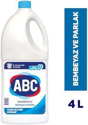 ABC DETERJAN Çamaşır Suyu Bembeyaz & Parlak 4 L