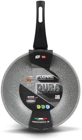 Alternative view of Flonal Dura Induction tava, sağlıklı pişirme ve kızartma için, yapışmaz ve son derece çizilmeye karşı dayanıklı, indüksiyon, gaz, seramik, İtalyan Premium kalite, Wokpfanne 28cm
