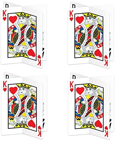 54924 4 Parça 3D Oyun Kartı Merkezi Parçaları, 30,48 cm, Kağıt, Çok Renkli