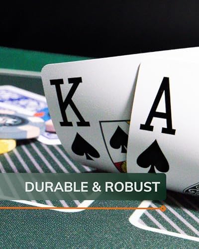 Bullets Playing, 2 x 54 plastik poker kartı, ikili paket, 2 köşe işareti, jumbo endeksi, su geçirmez, oyun kartları