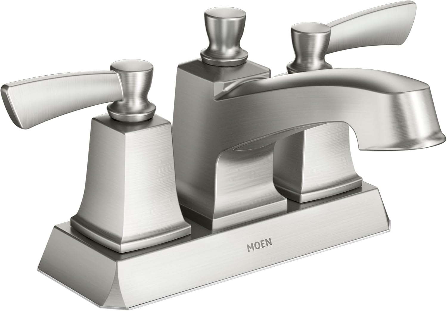 WS84922SRN Conway İki Kollu Düşük Ark Banyo Musluğu, Nokta Dayanıklı Fırçalanmış Nikel