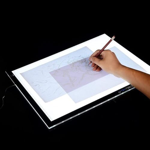 Alternative view of A4 Ultra-thin Portable LED Light Box Tracer USB Power Cable Dimmable Brightness LED Tracing