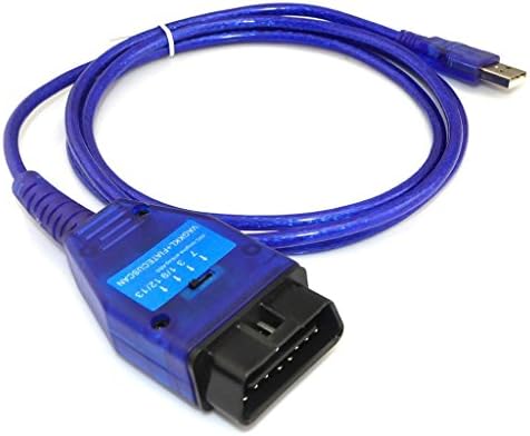 Alternative view of Kkl VAG 409 USB + ECU tarama ODB2 Car OBDII Auto-tanı içerir-Tool-Kabel arayüzü ile şalter Mavi