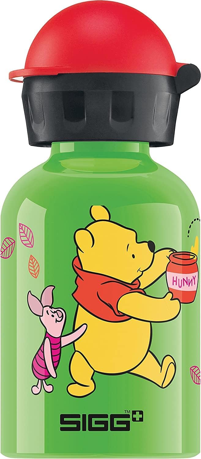 Alternative view of the Pooh Çocuk İçecek Şişesi (0,3 L), Zararlı Madde İçermeyen, Sızdırmaz Kapaklı Çocuk Şişesi, Tüy Giderek Hafif Alüminyum İçecek Şiş
