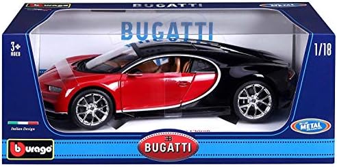 Alternative view of Bburago 15611040R – 1: 18 Bugatti Chiron, araba, kırmızı