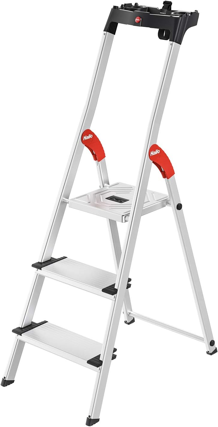 8040307 XXL EasyClix emniyet merdiveni, 5 adım, 235 cm/130 mm