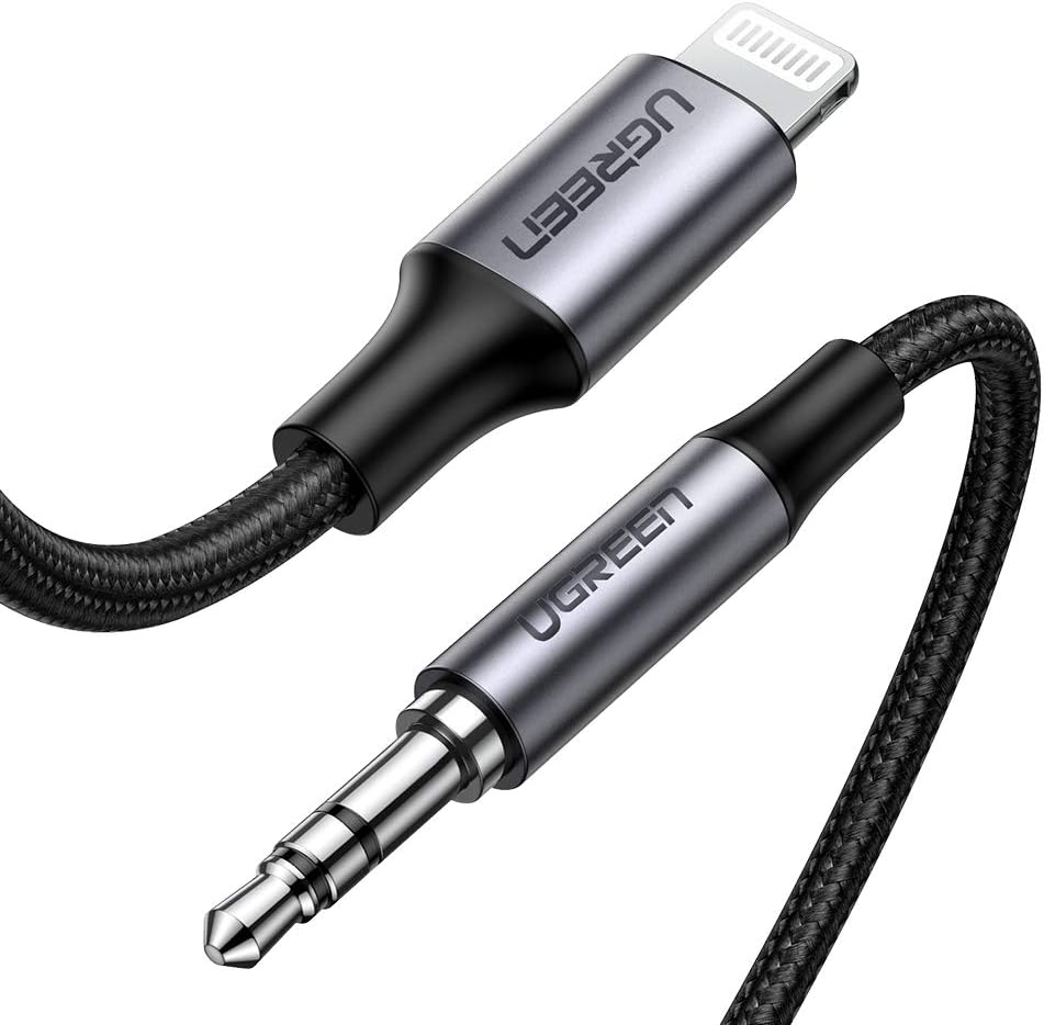 Alternative view of MFi Lightning to 3.5mm Örgülü Ses Kablosu 1 Metre