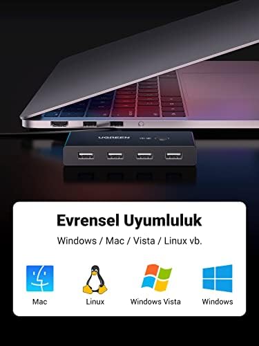 Alternative view of 4 Port USB PC Switch Paylaşım Adaptörü
