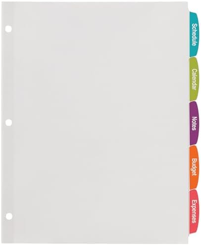 Alternative view of Big Tab Yazdırılabilir Beyaz Etiket Ayırıcılar, Kolay Soyulur, 5 Sekme, 20 Set (14434)