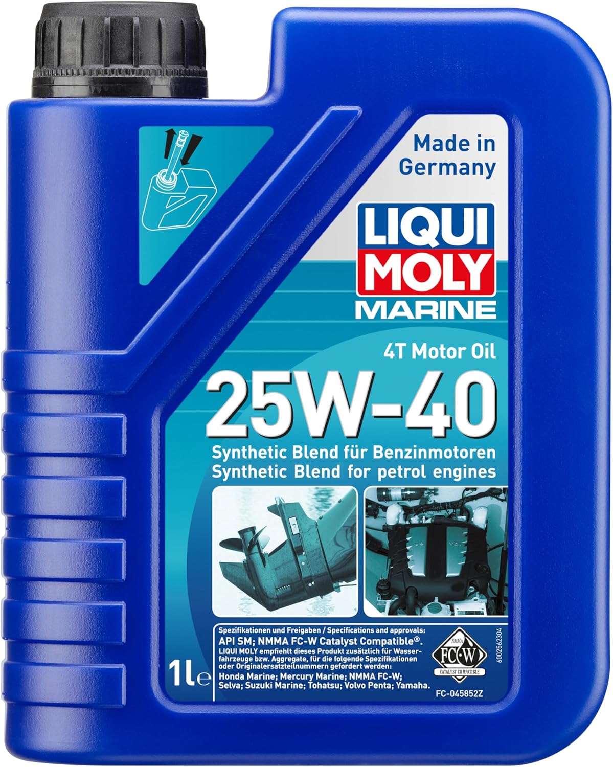 Moly 4T Motor Yağı 25W-40 1 Litre Otomotiv Bakım Ürünü