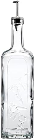 Homemade Metal Tıpalı Yağlık & Sirkelik, Şeffaf, 1 Litre