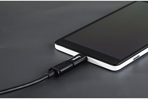 Adaptör, Micro USB Soket- USB -C Fiş, Siyah