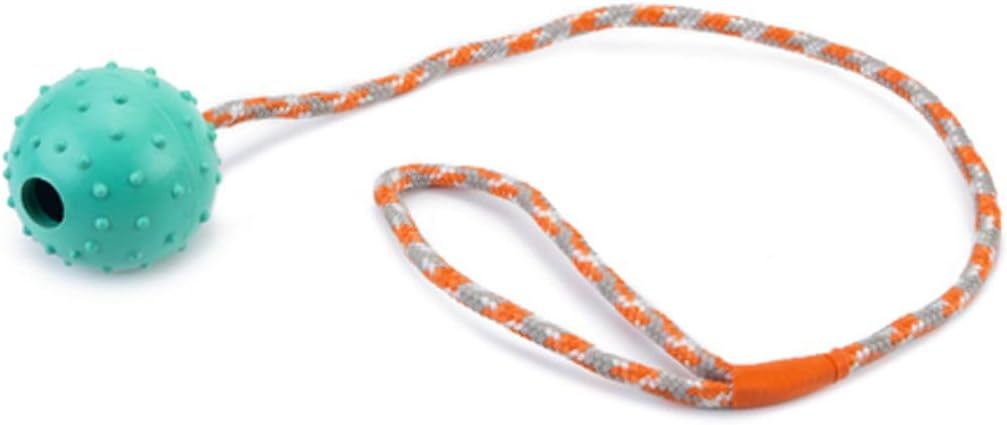 Alternative view of Köpek Oyuncağı İpli Top, Kauçuk, Mavi, 60cm