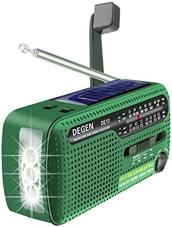 Degen DE-13 Solar Radyo Krank Dinamo FM MW SW1 SW2, Siyah