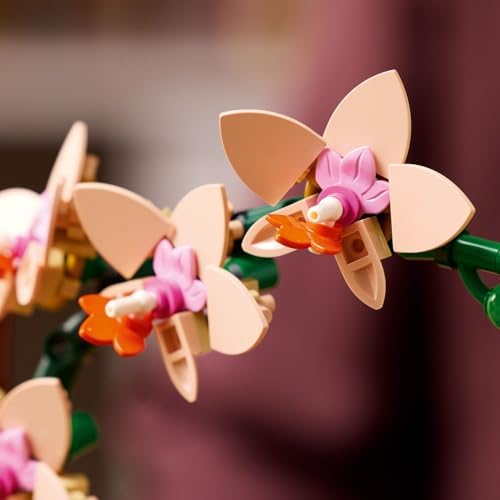 Alternative view of Botanicals Mini Orkide 10343 – Yetişkinler için Açık Renkli Terakota Saksı ve Ahşap Efektli Kaide İçeren Sevgililer Günü'ne Özel Yapay Çiçek Modeli Yapım Seti (274 Parça)