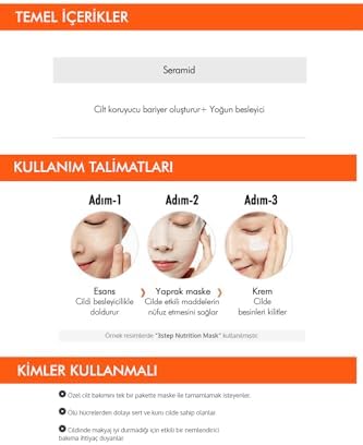 3 Aşamalı Yoğun Besleyici Maske