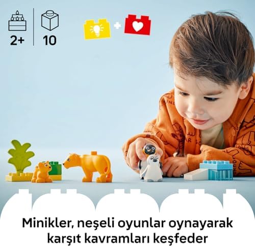 Alternative view of Town Vahşi Hayvan Aileleri: Penguenler ve Aslanlar 10442-2 Yaş ve Üzeri Çocuklar için Eğitici ve Yaratıcı Oyuncak Yapım Seti (10 Parça)