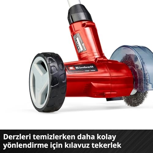 Akülü Derz Temizleme Makinesi GC-CC 18 Li Kit Power X- (18 V, ayarlanabilir teleskopik tutamak, fırçalar, 2,0 Ah akü ve şarj cihazı)