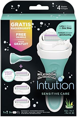 Alternative view of Wilkinson Sword Intuition Sensitive Care avantaj paketi, 3 yedek bıçaklı kadın tıraş makinesi