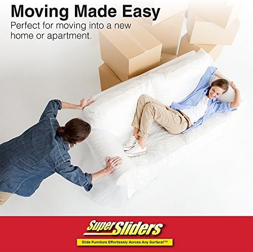 Alternative view of Super Sliders Halı için Çoklu Paket Oval Yeniden Kullanılabilir Mobilya Sürgüleri - Zahmetsiz Hareketli ve Yüzey Koruma, Bej (8'li Paket)