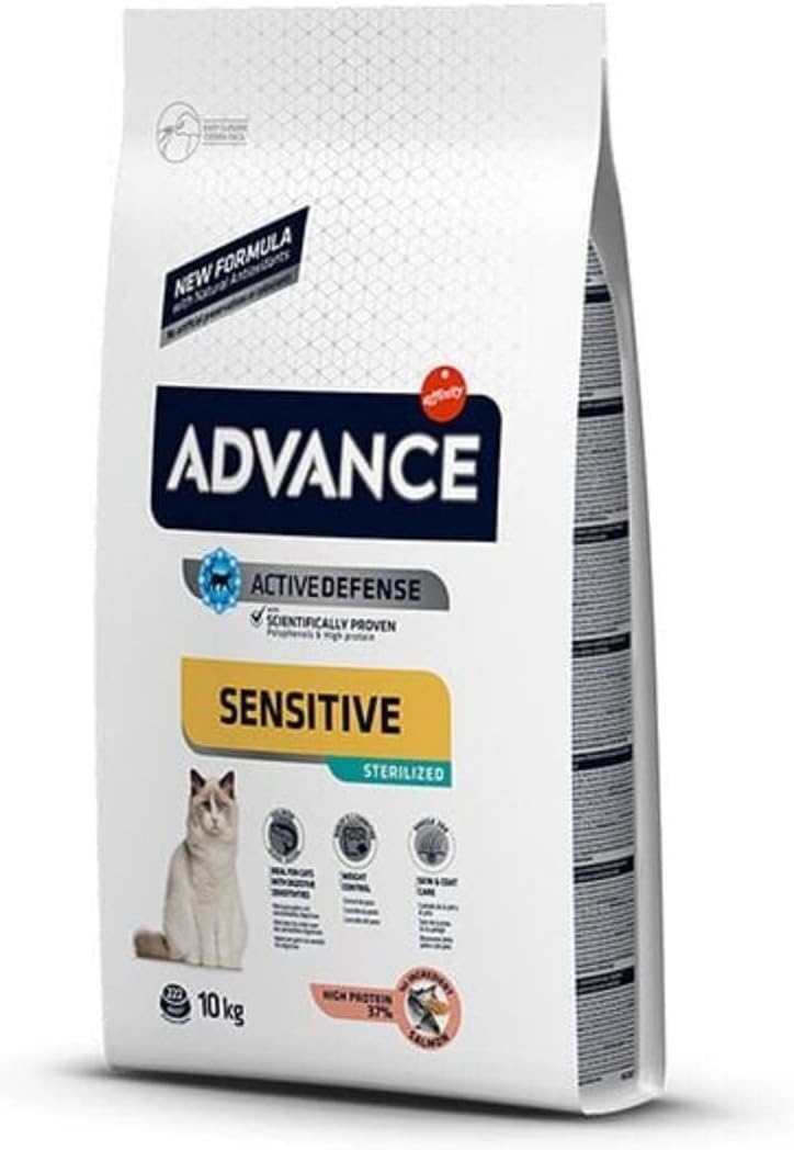 Alternative view of Advance Kısırlaştırılmış Sensitive Somonlu Yetişkin Kedi Maması - 10 Kg