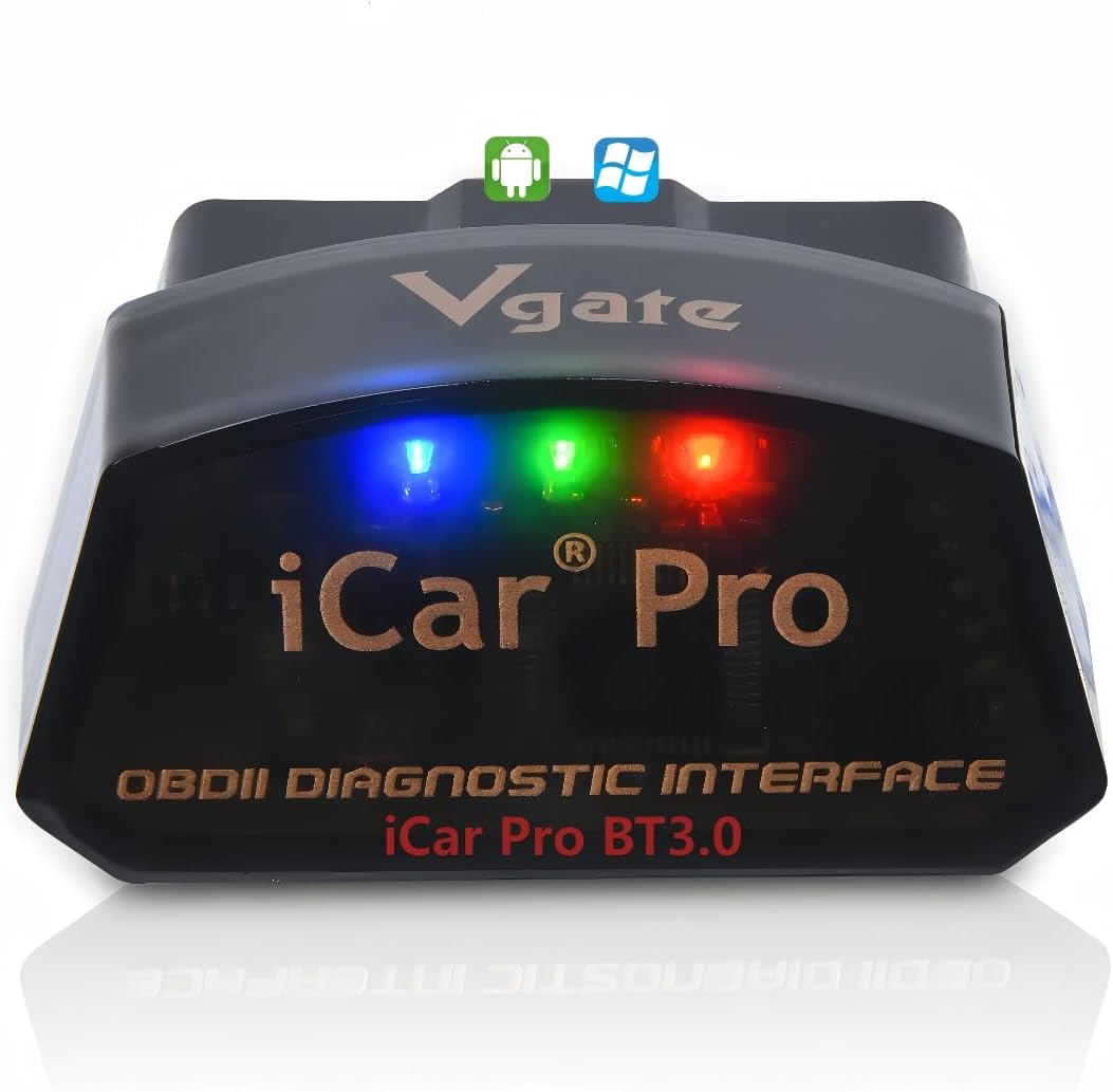 Vgate iCar Pro Bluetooth 3.0 OBD2 Kod Okuyucu OBDII Tarayıcı Tarama Aracı Araba Arıza Kontrolü Motor Işığı Tork için Uyumlu ELM327 Adaptörü ile Uyumlu