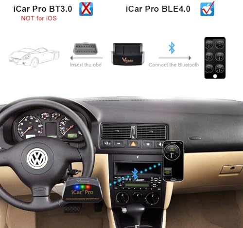 Alternative view of Vgate iCar Pro Bluetooth 3.0 OBD2 Kod Okuyucu OBDII Tarayıcı Tarama Aracı Araba Arıza Kontrolü Motor Işığı Tork için Uyumlu ELM327 Adaptörü ile Uyumlu