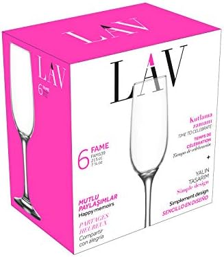 Alternative view of LAV Fame 6'lı Şampanya Kadehi