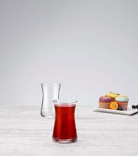 HEYBELİ ÇAY BARDAĞI 170 CC 6'LI HEDİYELİK KUTU
