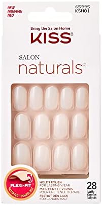 Kiss Salon Naturals Yapıştırıcılı Takma Tırnak