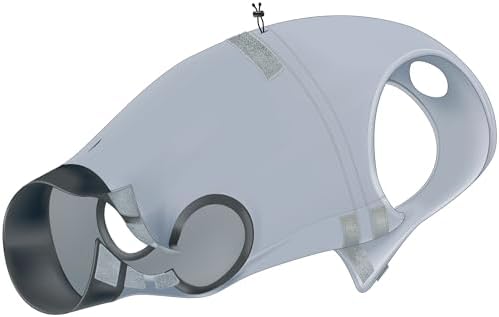 Köpekler İçin Vücut Koruyucu Elbise, M-L, 50 cm, Gri
