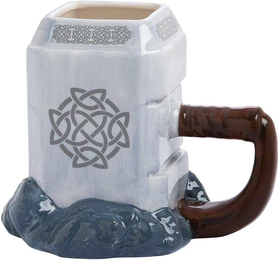Alternative view of Thor Mjolnir Seramik Oyulmuş Kupa