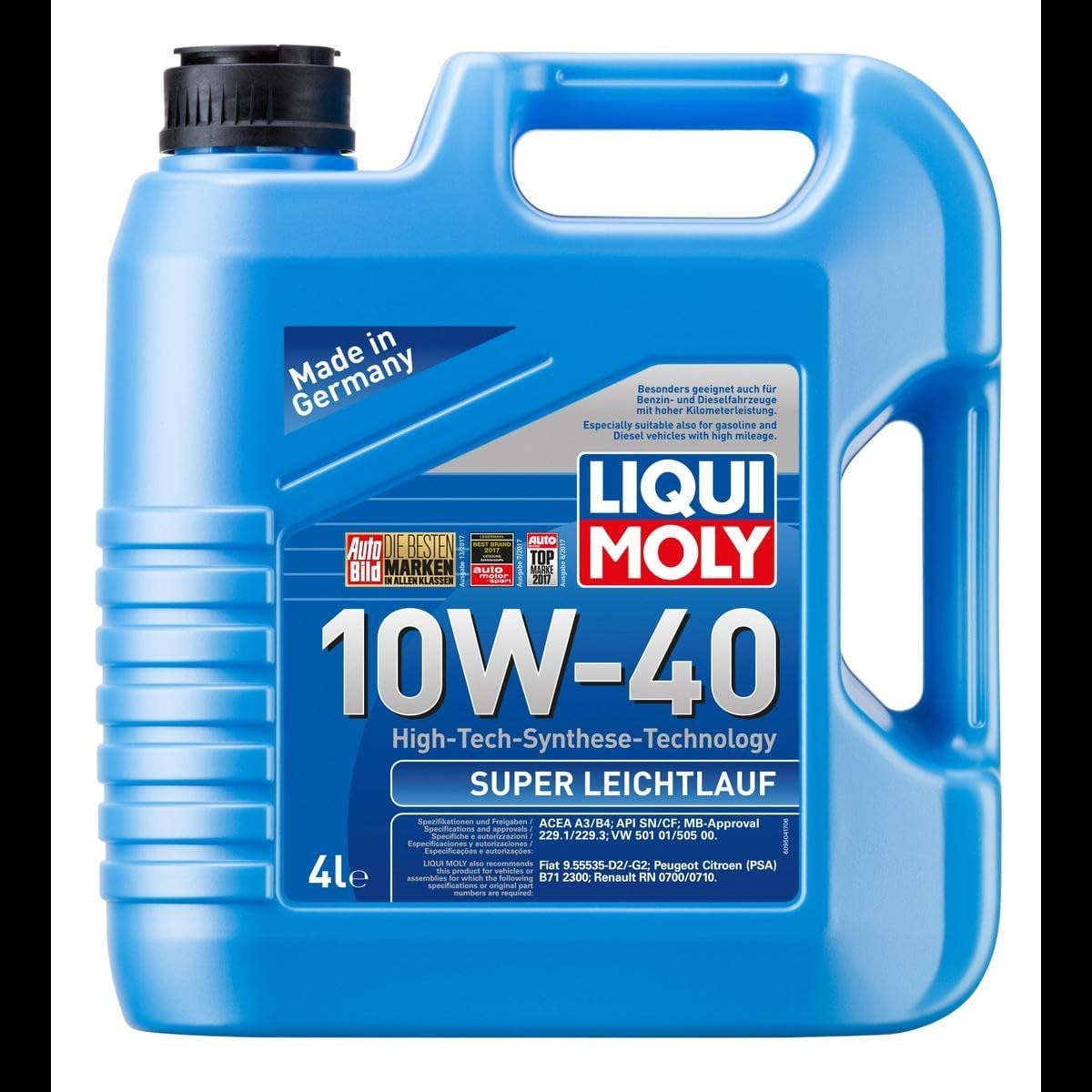 Moly Süper Sentetik Motor Yağı 10W-40 4L